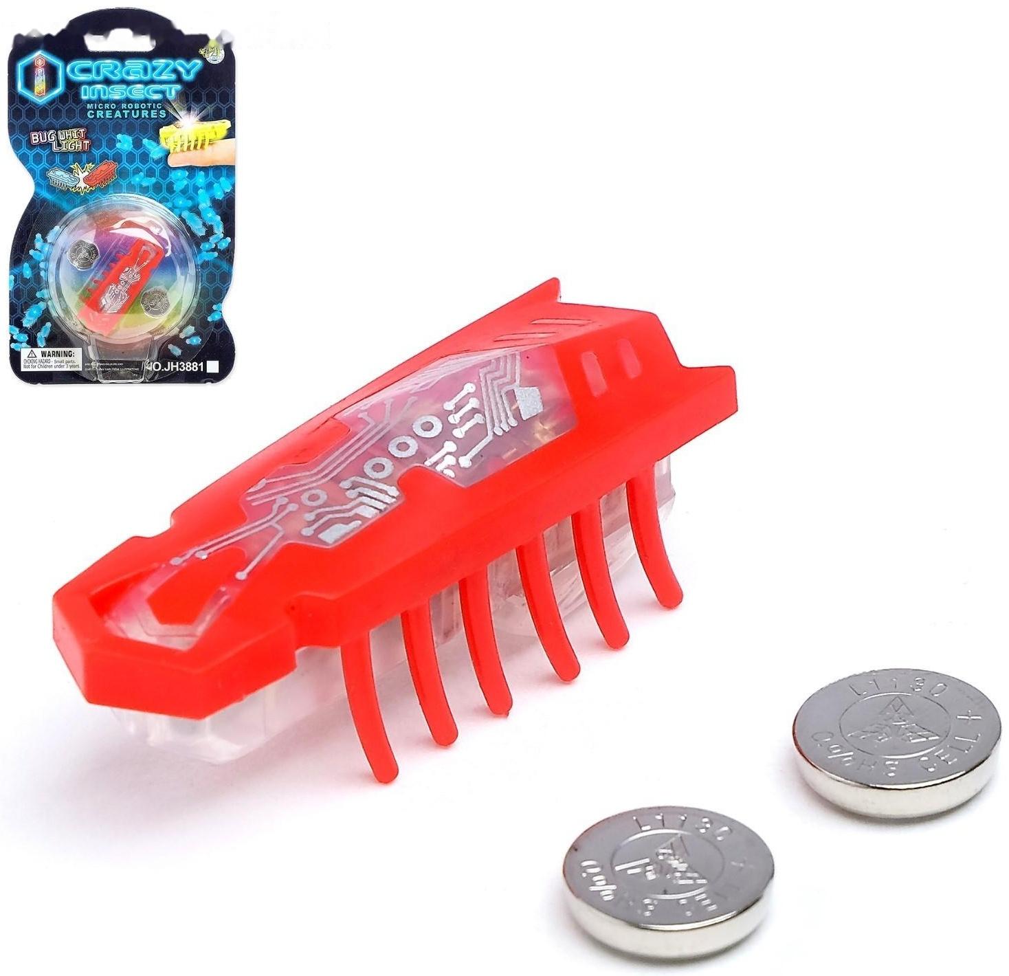 Жучок «Робот-жук», световые эффекты, работает от батареек, МИКС