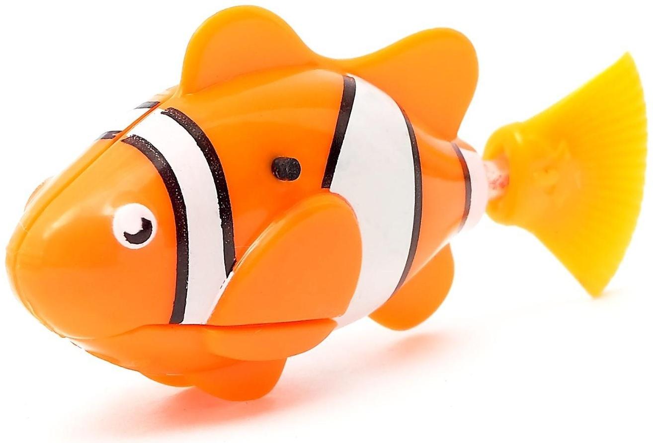 Аквариумная рыбка «Клоун», плавает в воде, работает от батареек