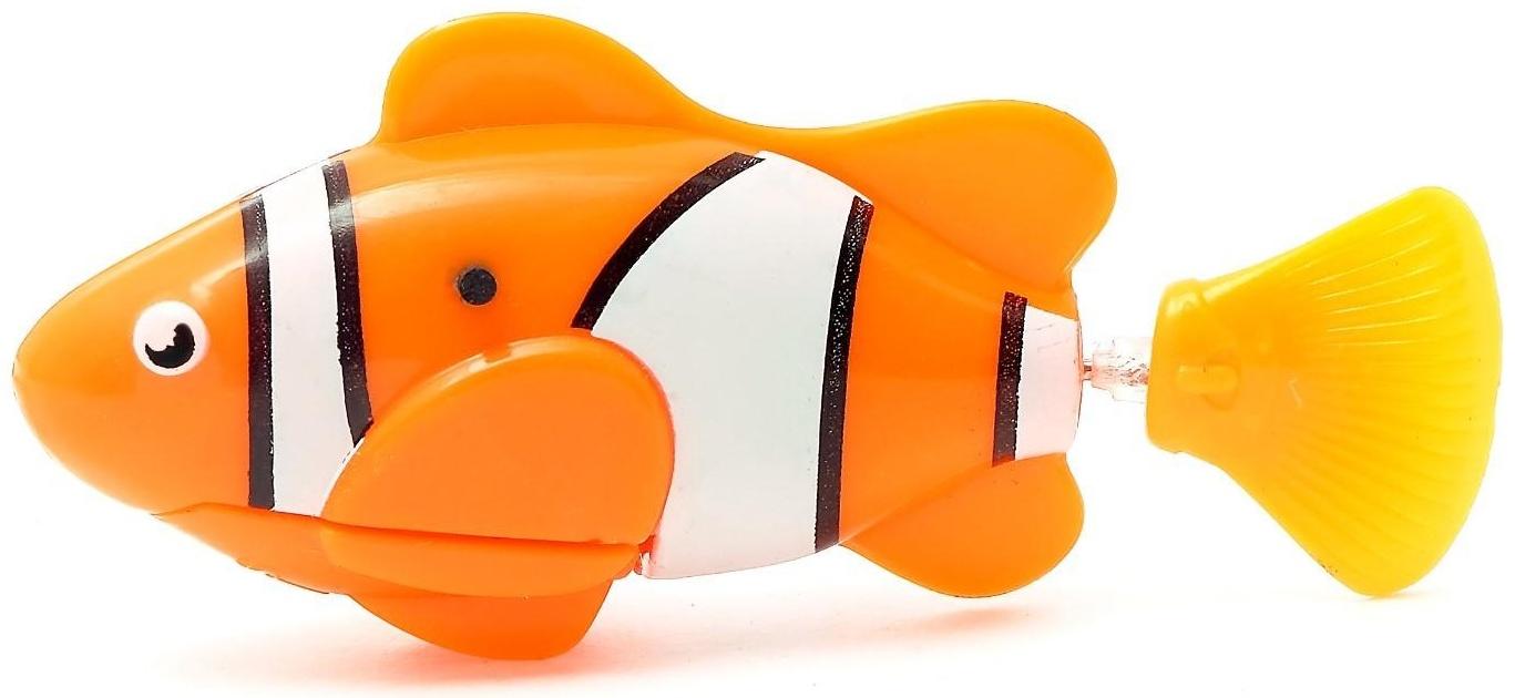 Аквариумная рыбка «Клоун», плавает в воде, работает от батареек
