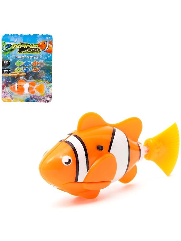 Аквариумная рыбка «Клоун», плавает в воде, работает от батареек