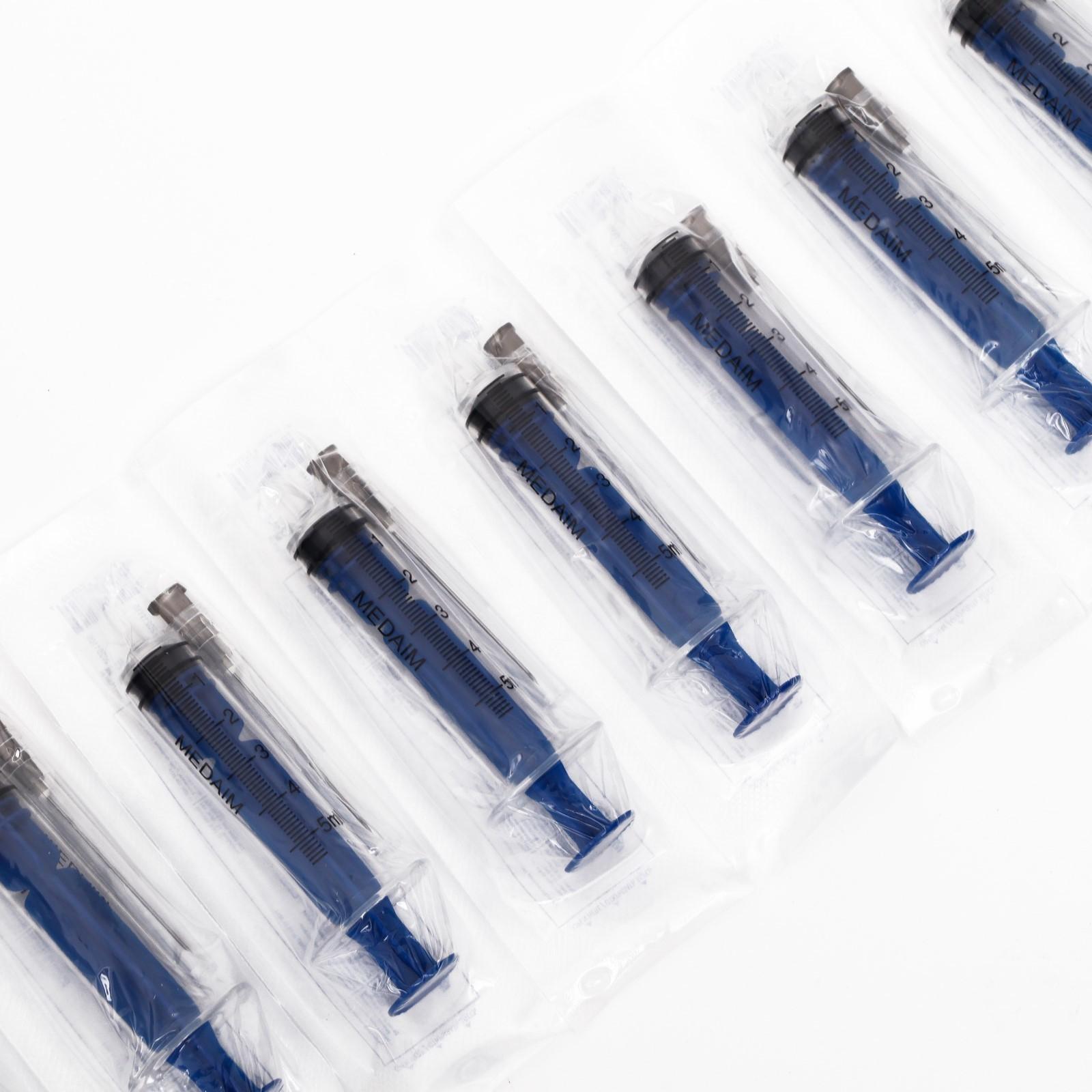 Шприц инъекц. 5 мл. 3-х комп. с иглой 0,7*40 мм (22G*1 1/2