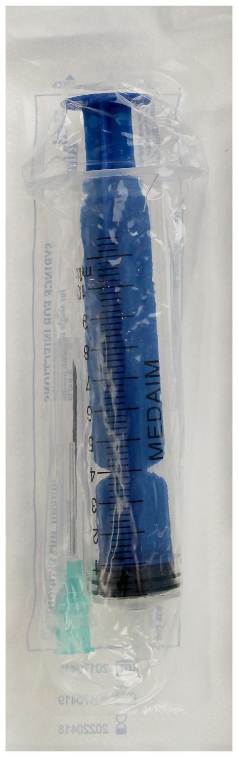 Шприц инъекц. 10 мл 3-х комп. с иглой 0,8*40 мм (21G*1 1/2