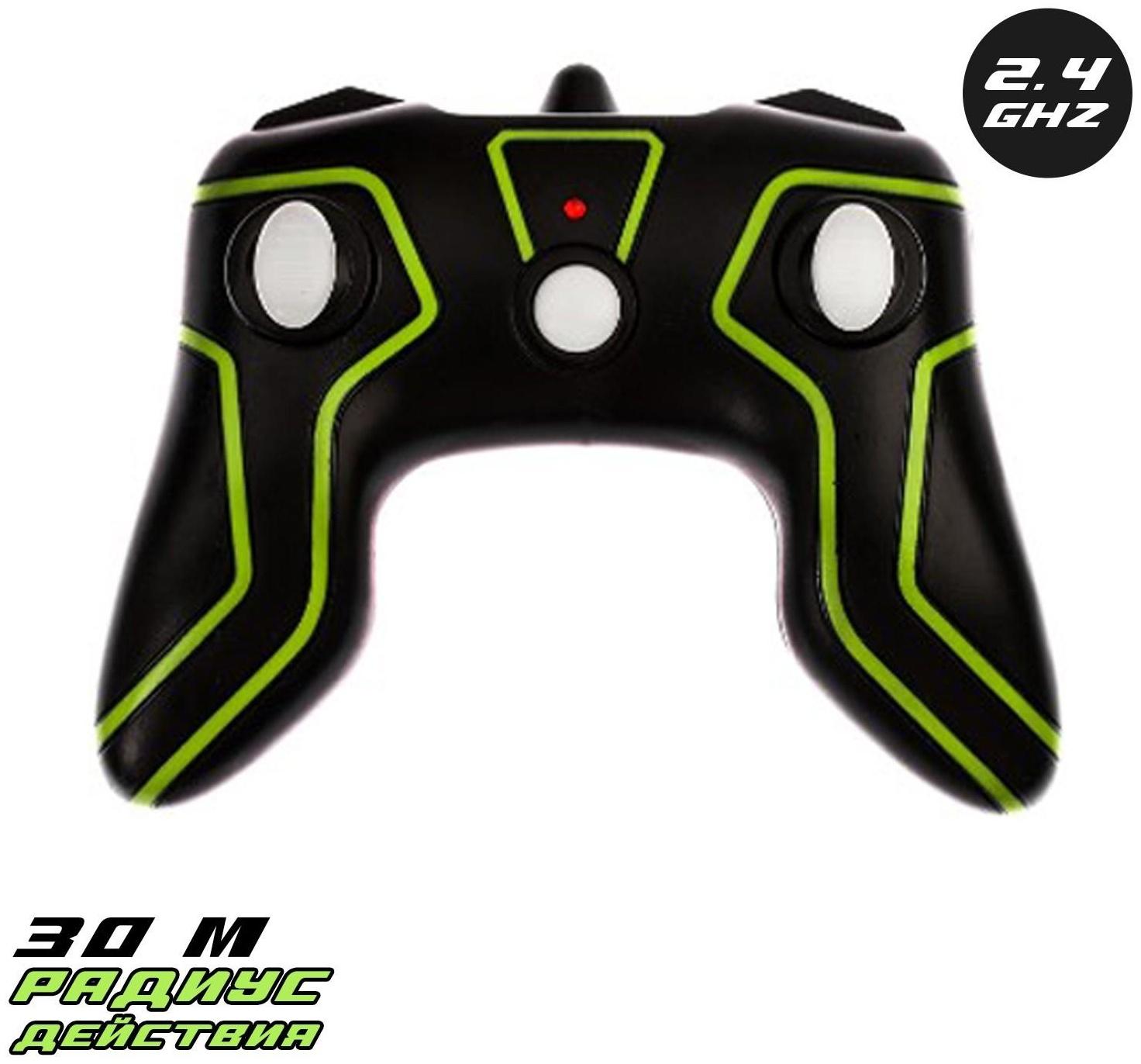 Машина-перевёртыш радиоуправляемая «Трюкач», масштаб 1:28, с аккумулятором, цвет зелёный