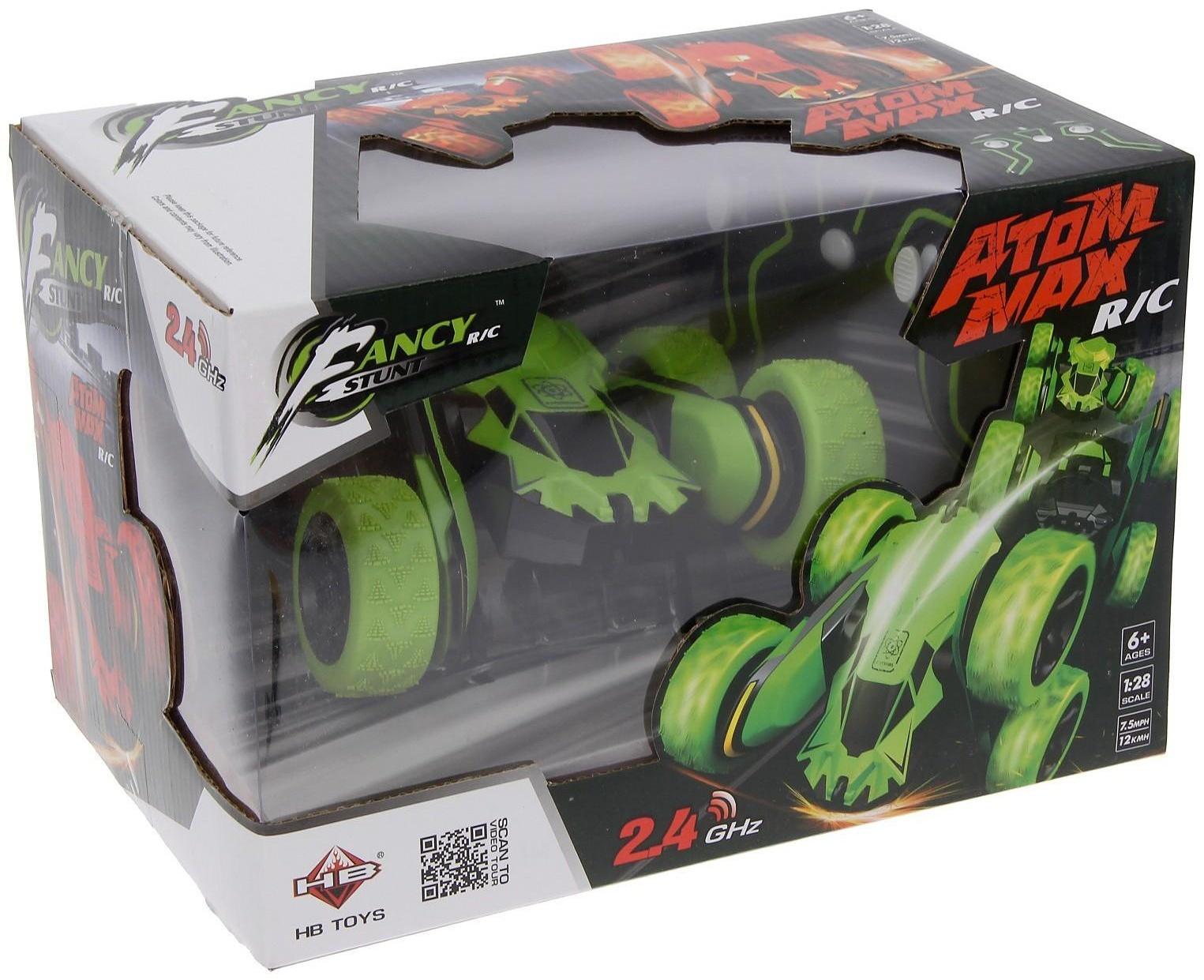 Машина-перевёртыш радиоуправляемая «Трюкач», масштаб 1:28, с аккумулятором, цвет зелёный