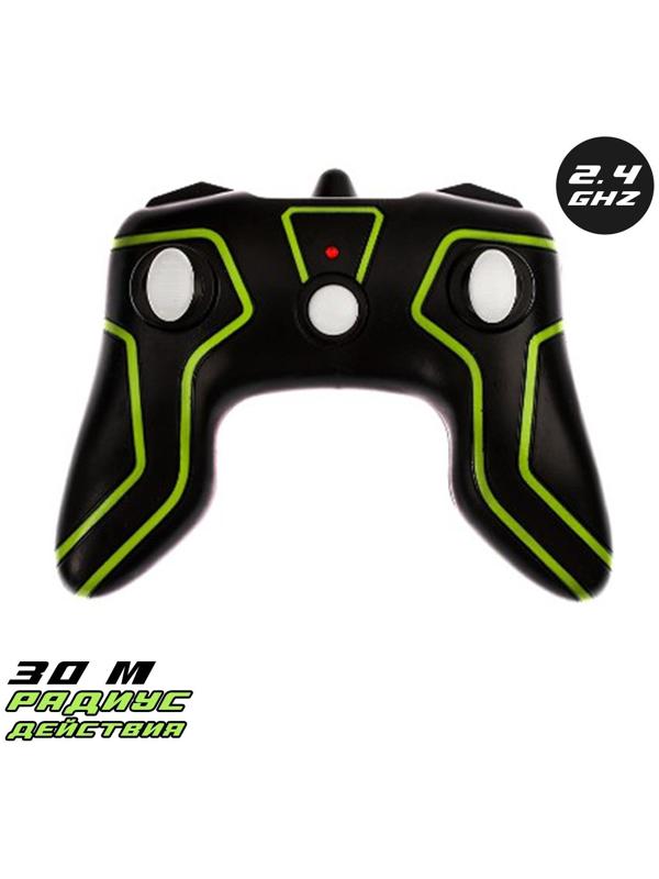 Машина-перевёртыш радиоуправляемая «Трюкач», масштаб 1:28, с аккумулятором, цвет зелёный