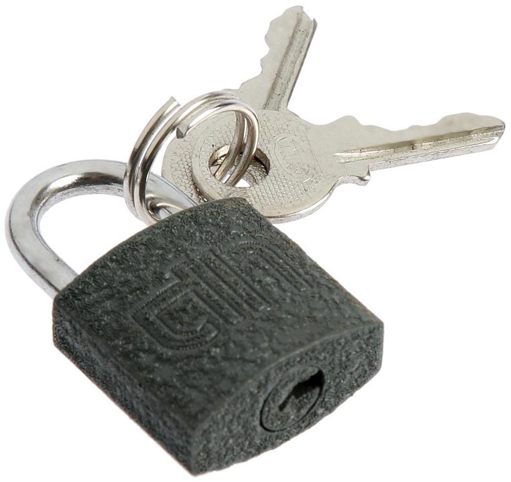 Замок навесной, тип 10, 20х35 мм, 2 ключа