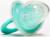 Соска-пустышка ортодонтическая, силикон, от 0 мес., с колпачком, цвет бирюзовый