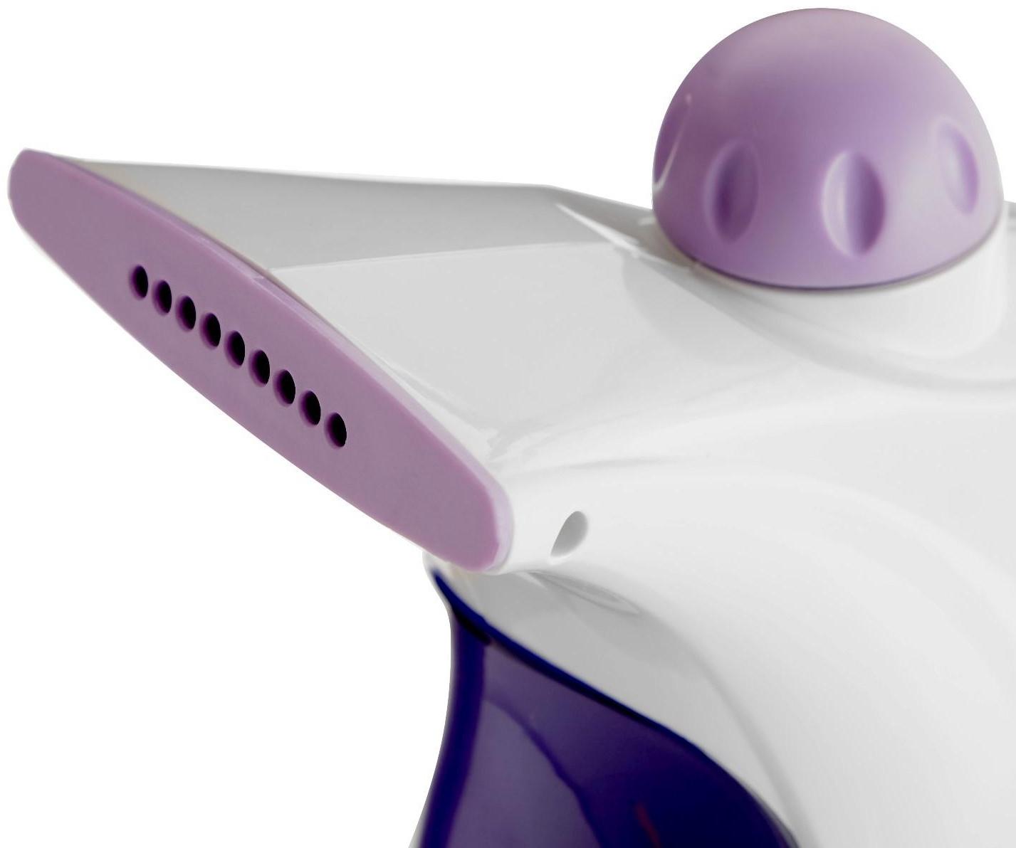 Отпариватель Centek CT-2380, ручной, 700 Вт, 330 мл, 15 г/мин, шнур 2 м, бело-фиолетовый