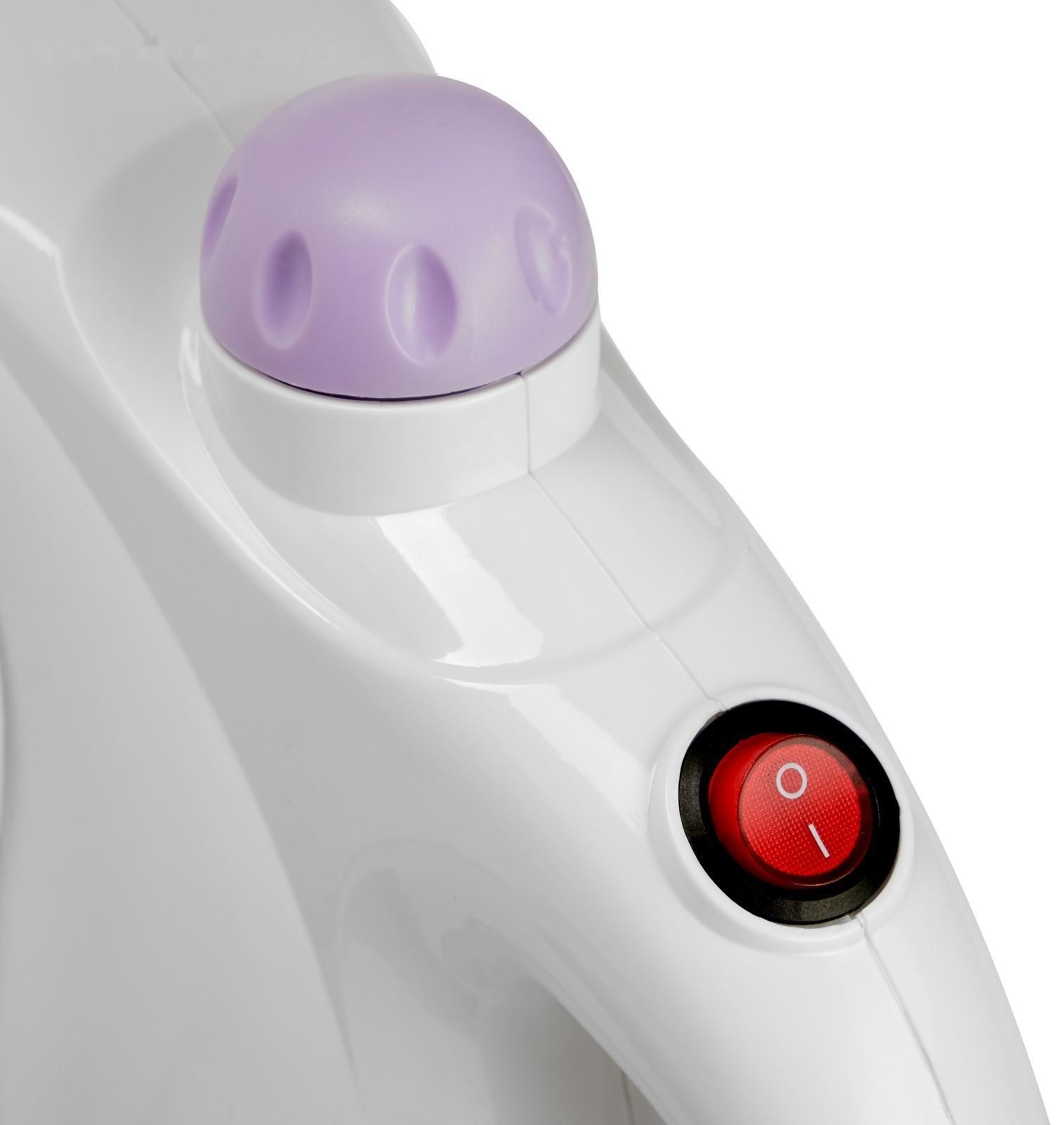 Отпариватель Centek CT-2380, ручной, 700 Вт, 330 мл, 15 г/мин, шнур 2 м, бело-фиолетовый