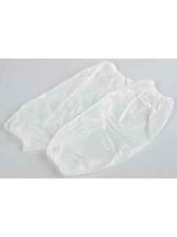 Нарукавник ПЭ 8 мкм, белый, 3 г./пара , 22*40 см.