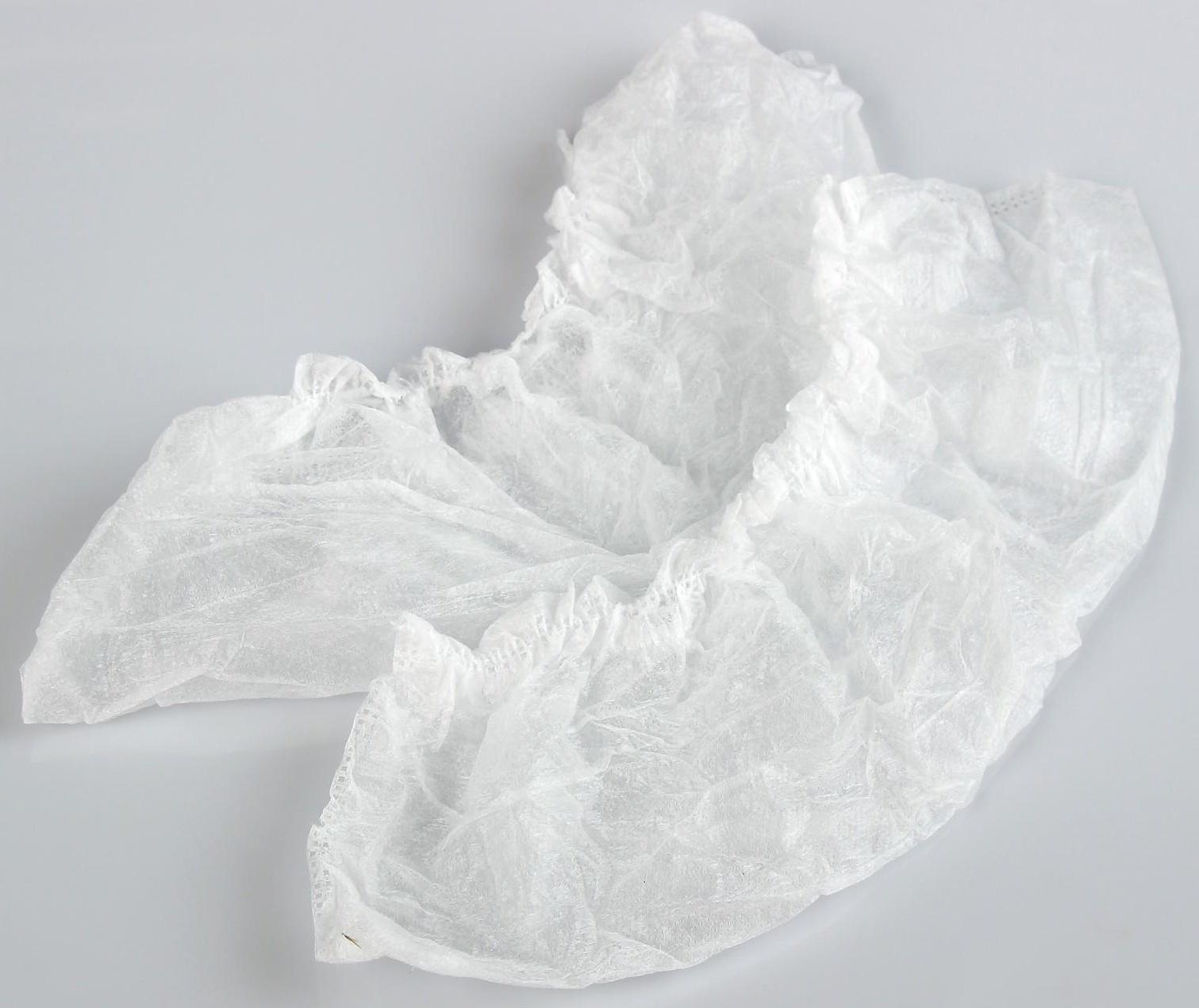 Носки одноразовые для прокатной обуви, белые, 360 x 120 мм, спанбонд 17 г/м2