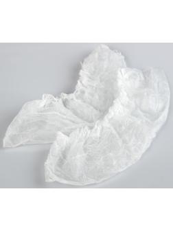 Носки одноразовые для прокатной обуви, белые, 360 x 120 мм, спанбонд 17 г/м2