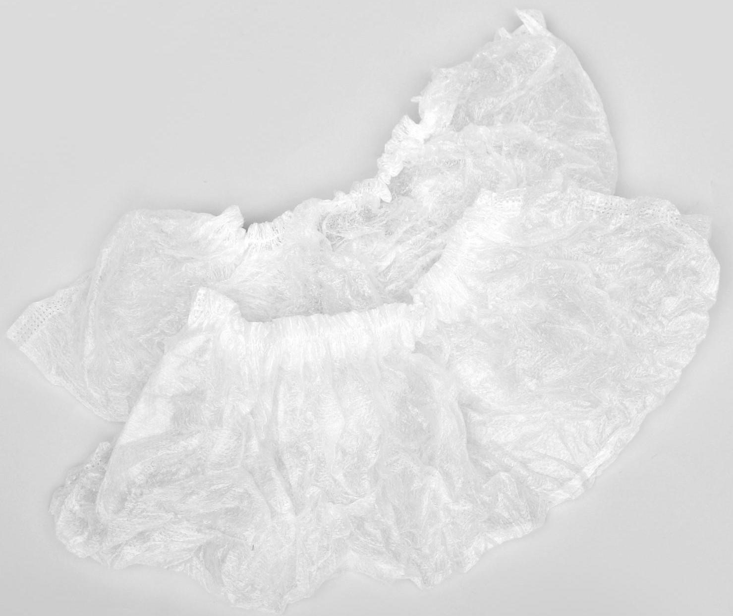 Носки одноразовые для прокатной обуви из НПП, белый, 360*120 мм, спанбонд 17 г./м2, инд уп.