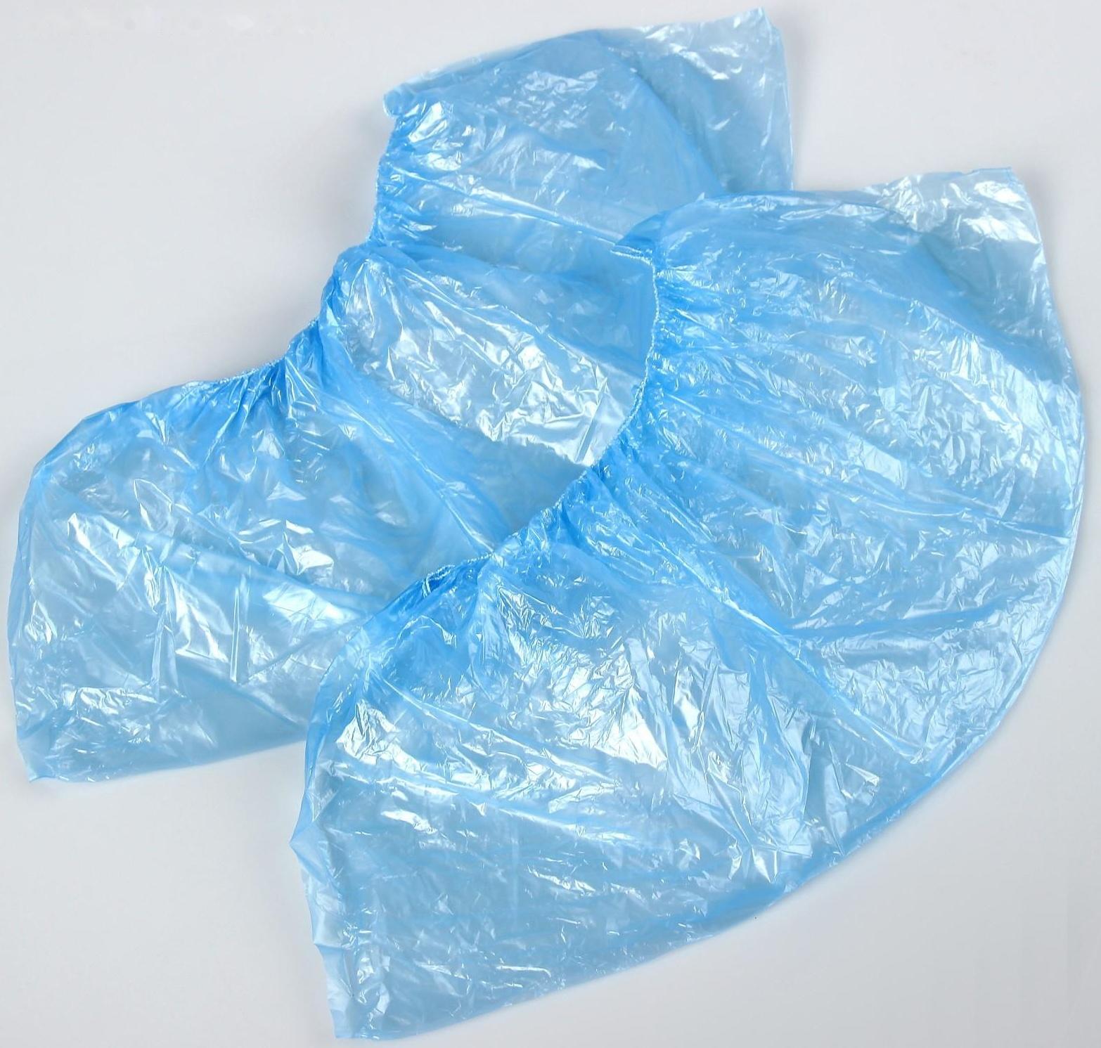 Бахилы медицинские, 25 пар, синие, 400 x 150мм., 28 мкм., 3,2 г.