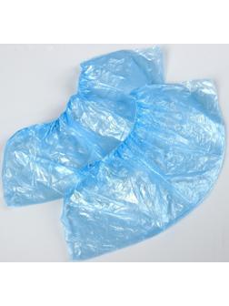 Бахилы медицинские, 25 пар, синие, 400 x 150мм., 28 мкм., 3,2 г.