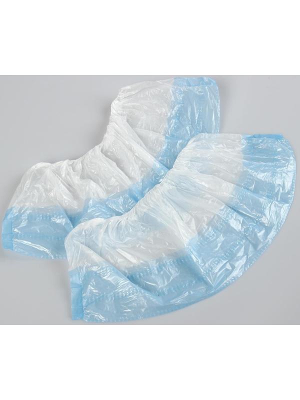 Бахилы медицинские, 25 пар, с двойной подошвой, 400 x 150мм., 18/36 мкм., 3,1 г.