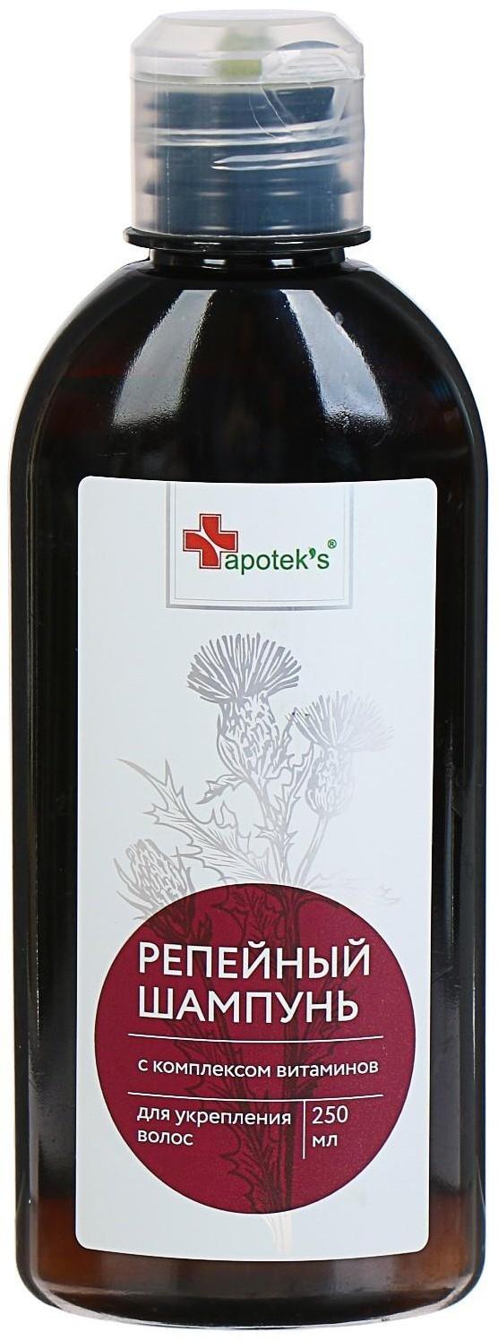 Шампунь Apotek`s репейный с комплексом витаминов для укрепления волос, 250 мл