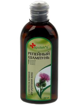 Шампунь Apotek`s репейный с комплексом витаминов для укрепления волос, 250 мл