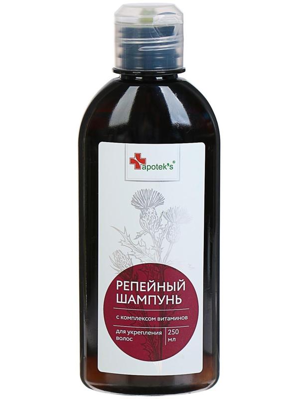 Шампунь Apotek`s репейный с комплексом витаминов для укрепления волос, 250 мл