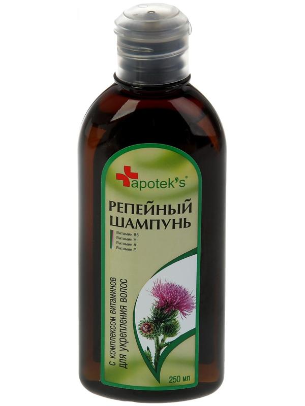 Шампунь Apotek`s репейный с комплексом витаминов для укрепления волос, 250 мл