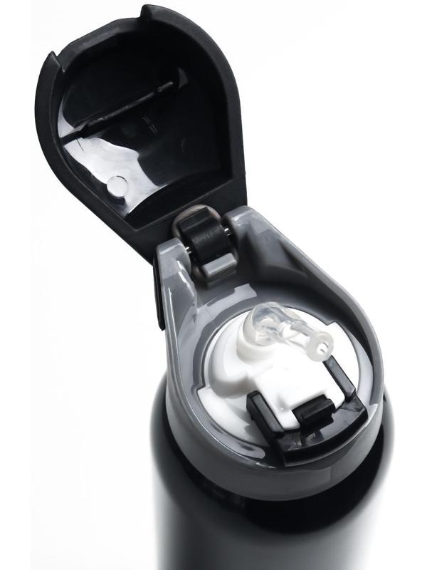 Термос, серия: Спорт, с поильником, 500 мл, 5.5 х 23 см, черный