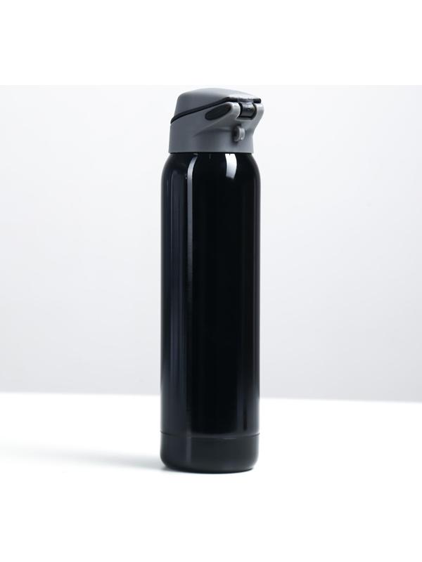 Термос, серия: Спорт, с поильником, 500 мл, 5.5 х 23 см, черный