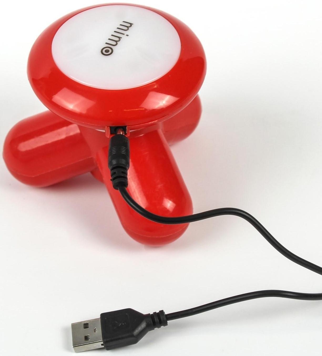 Массажёр для тела Luazon LEM-18, электромехан., от USB и батареек 3*ААА (не в компл.), МИКС