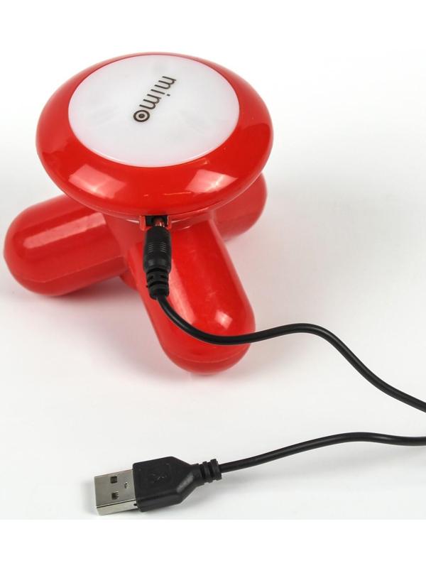 Массажёр для тела Luazon LEM-18, электромехан., от USB и батареек 3*ААА (не в компл.), МИКС