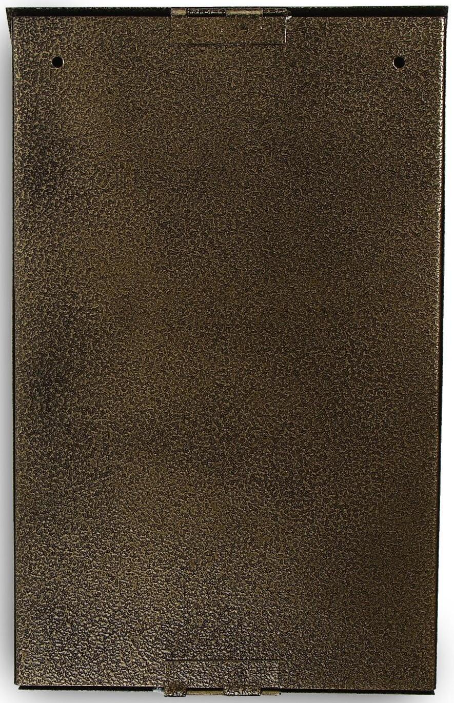 Ящик почтовый без замка (с петлёй), вертикальный, бронзовый