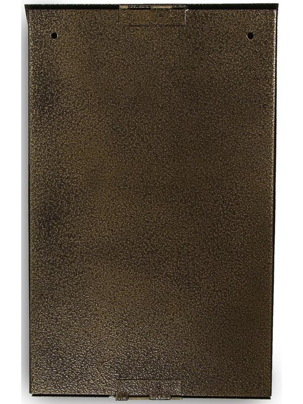 Ящик почтовый без замка (с петлёй), вертикальный, бронзовый