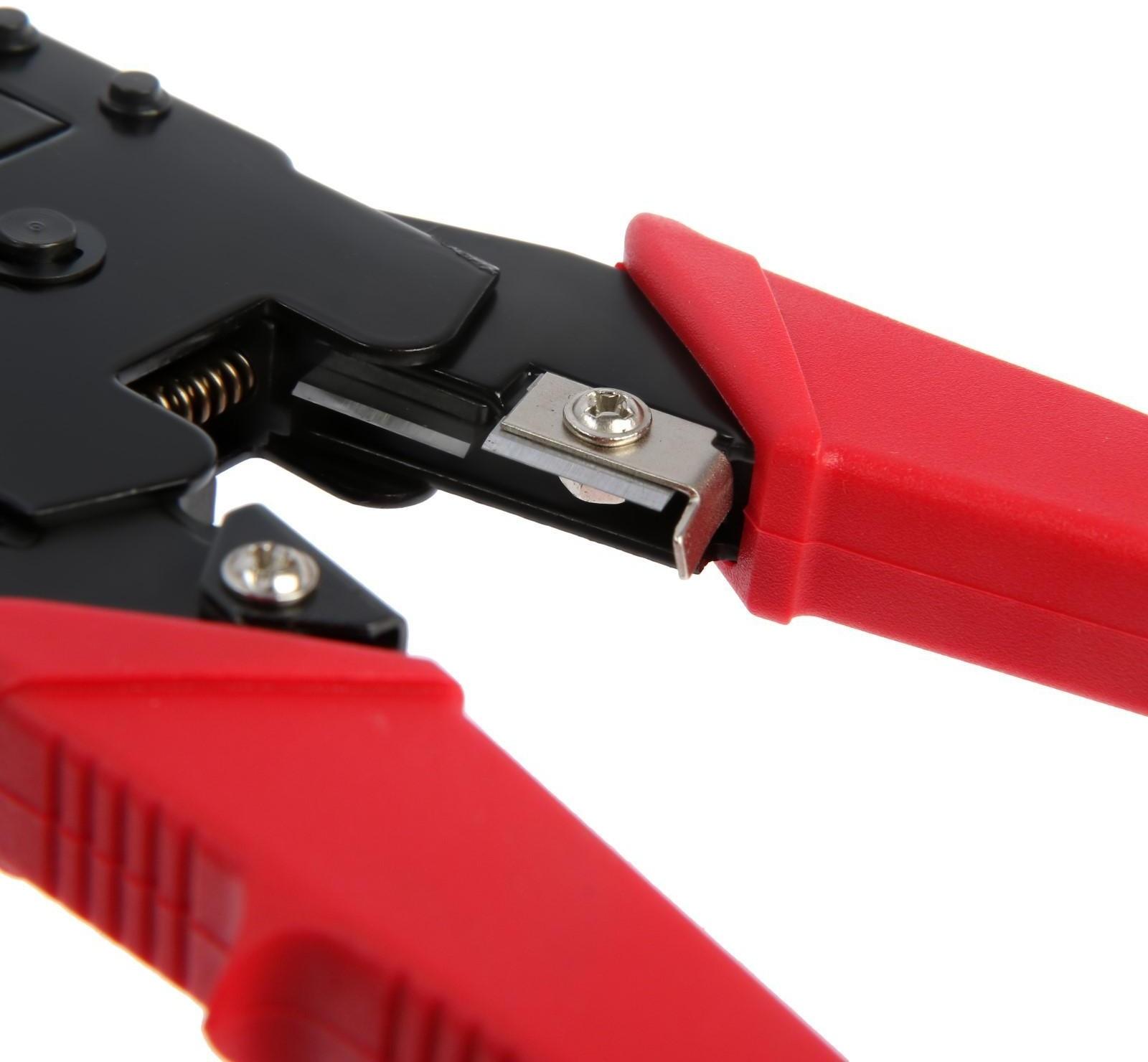 Кримпер ЛОМ, 200 мм, для обжима компьютерных RJ-45 и телефонных RJ-11/12 клемм