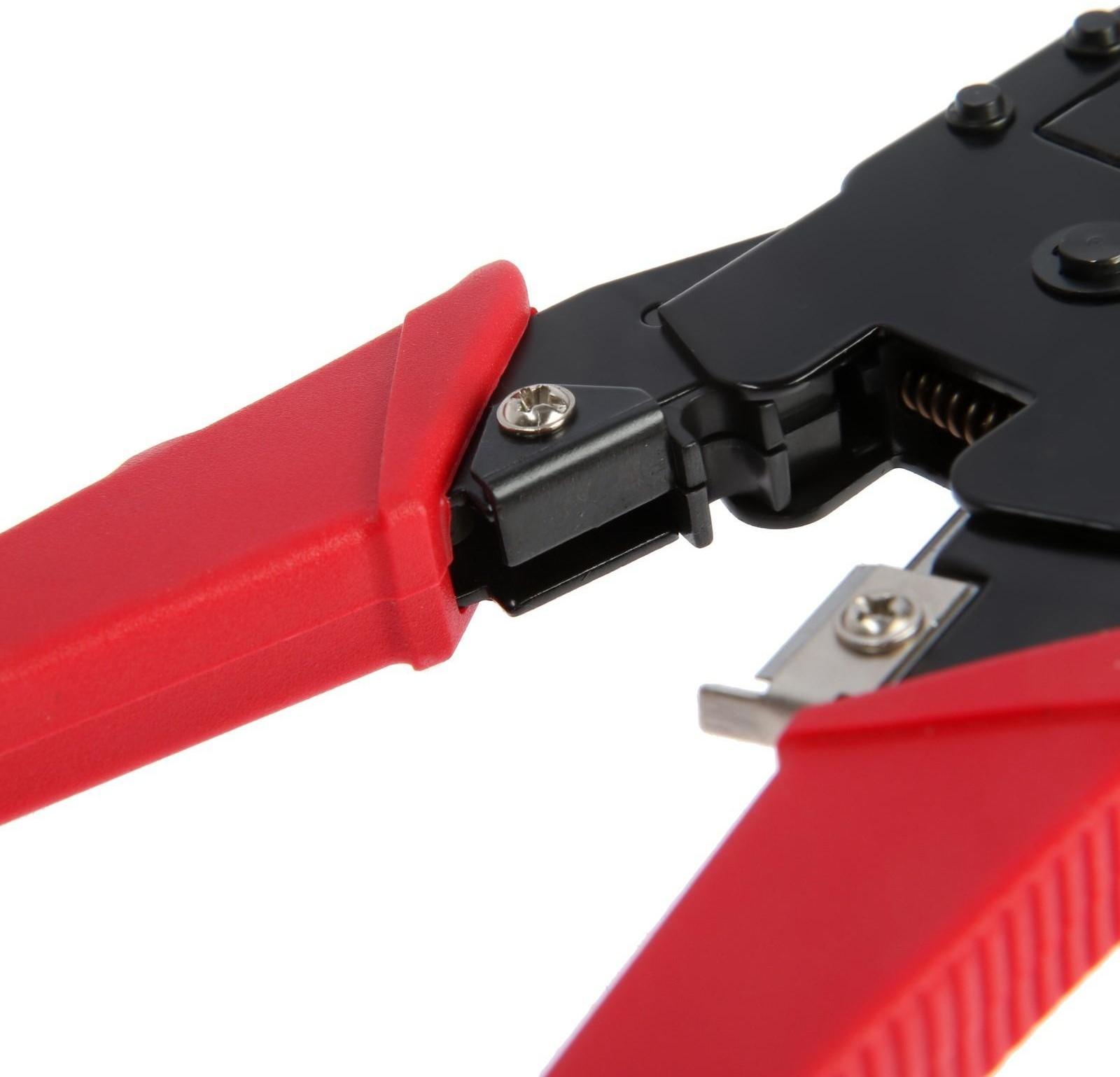 Кримпер ЛОМ, 200 мм, для обжима компьютерных RJ-45 и телефонных RJ-11/12 клемм