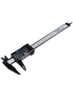 Штангенциркуль электронный ЛОМ, с глубиномером, пластиковый, 150 мм