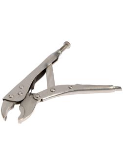 Зажим ручной ТУНДРА, полукруглый захват, с фиксатором, 180 мм