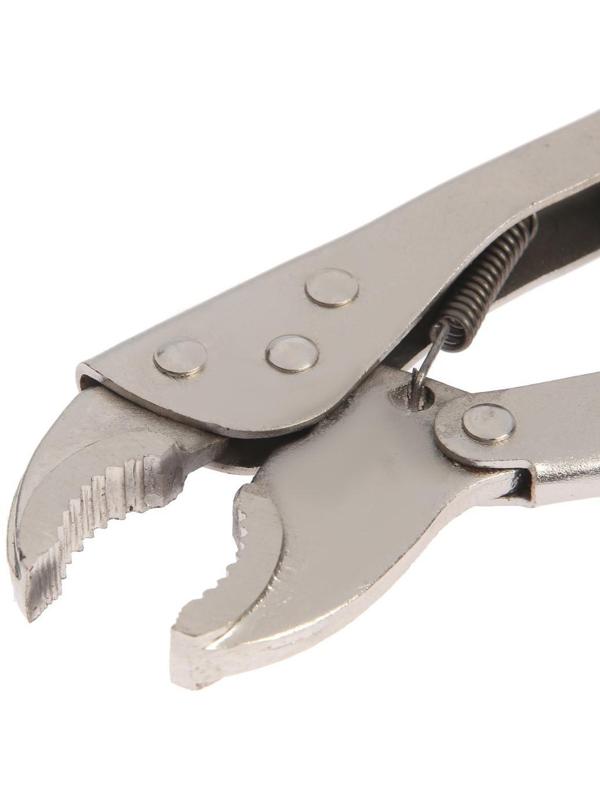 Зажим ручной ТУНДРА, полукруглый захват, с фиксатором, 180 мм