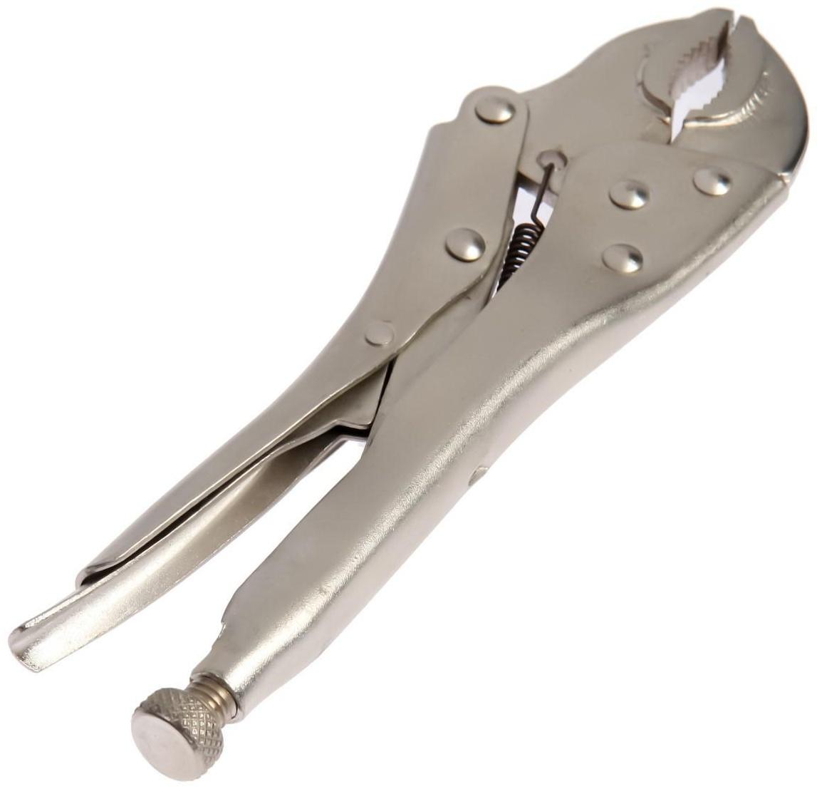 Зажим ручной ТУНДРА, полукруглый захват, с фиксатором, 250 мм