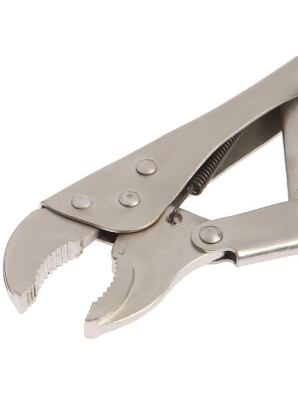 Зажим ручной ТУНДРА, полукруглый захват, с фиксатором, 250 мм