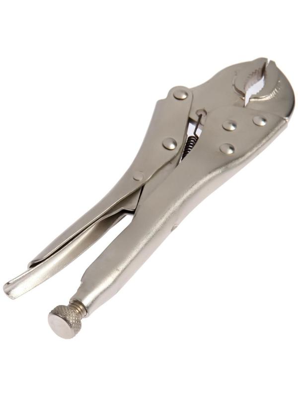 Зажим ручной ТУНДРА, полукруглый захват, с фиксатором, 250 мм