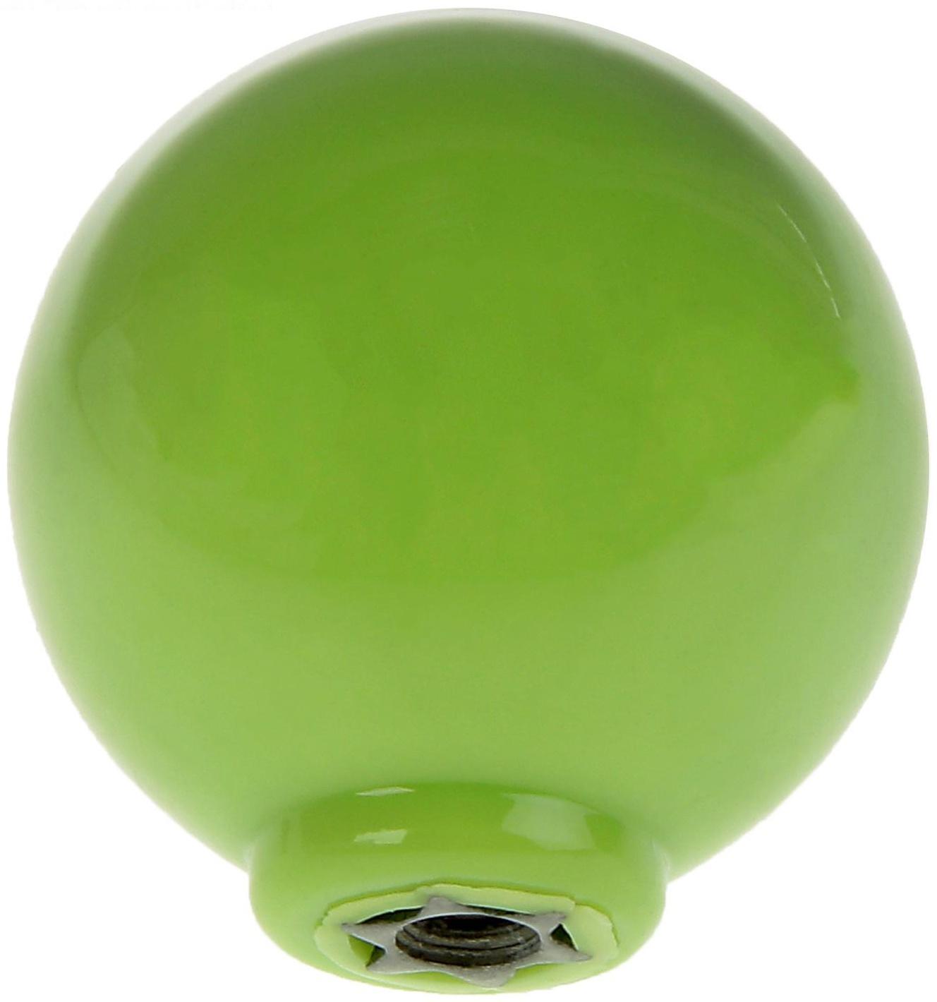 Ручка кнопка PLASTIC 008, пластиковая, фисташковая