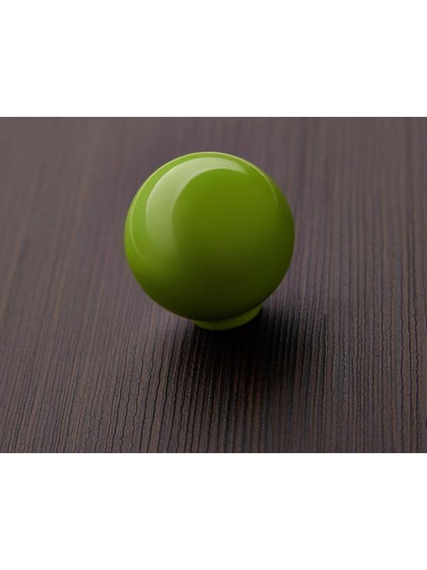 Ручка кнопка PLASTIC 008, пластиковая, фисташковая