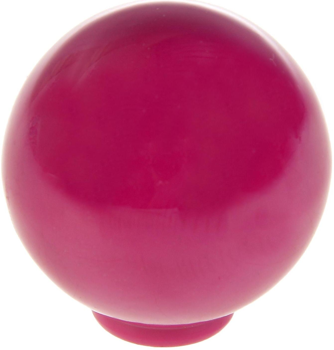 Ручка кнопка PLASTIC 008, пластиковая, сливовая