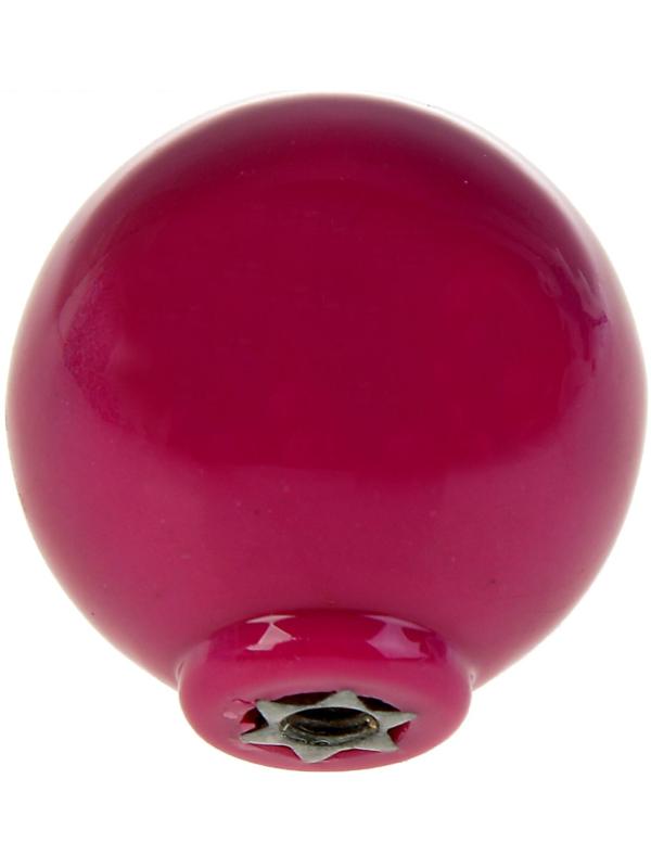 Ручка кнопка PLASTIC 008, пластиковая, сливовая