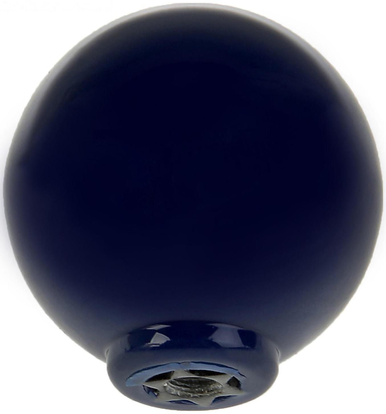 Ручка кнопка PLASTIC 008, пластиковая, синяя