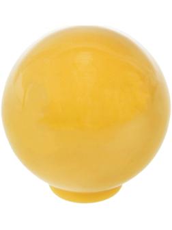 Ручка кнопка PLASTIC 008, пластиковая, желтая