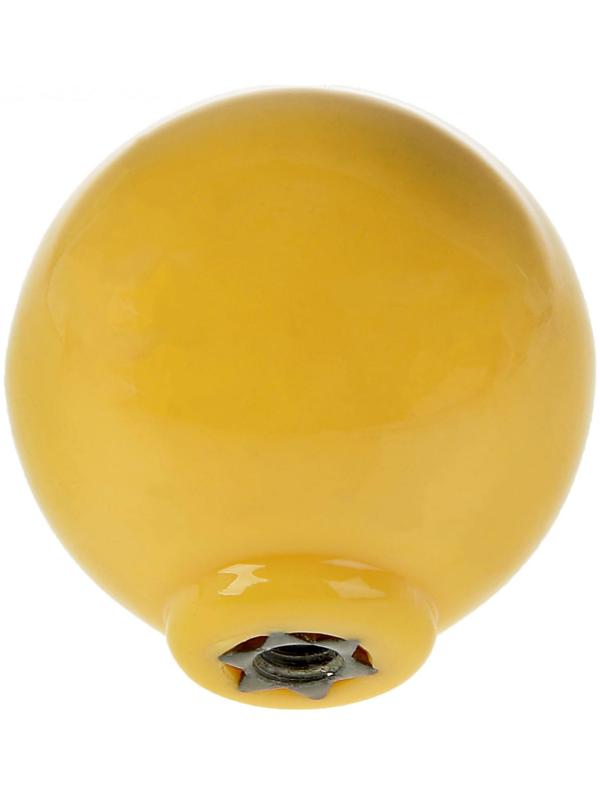 Ручка кнопка PLASTIC 008, пластиковая, желтая