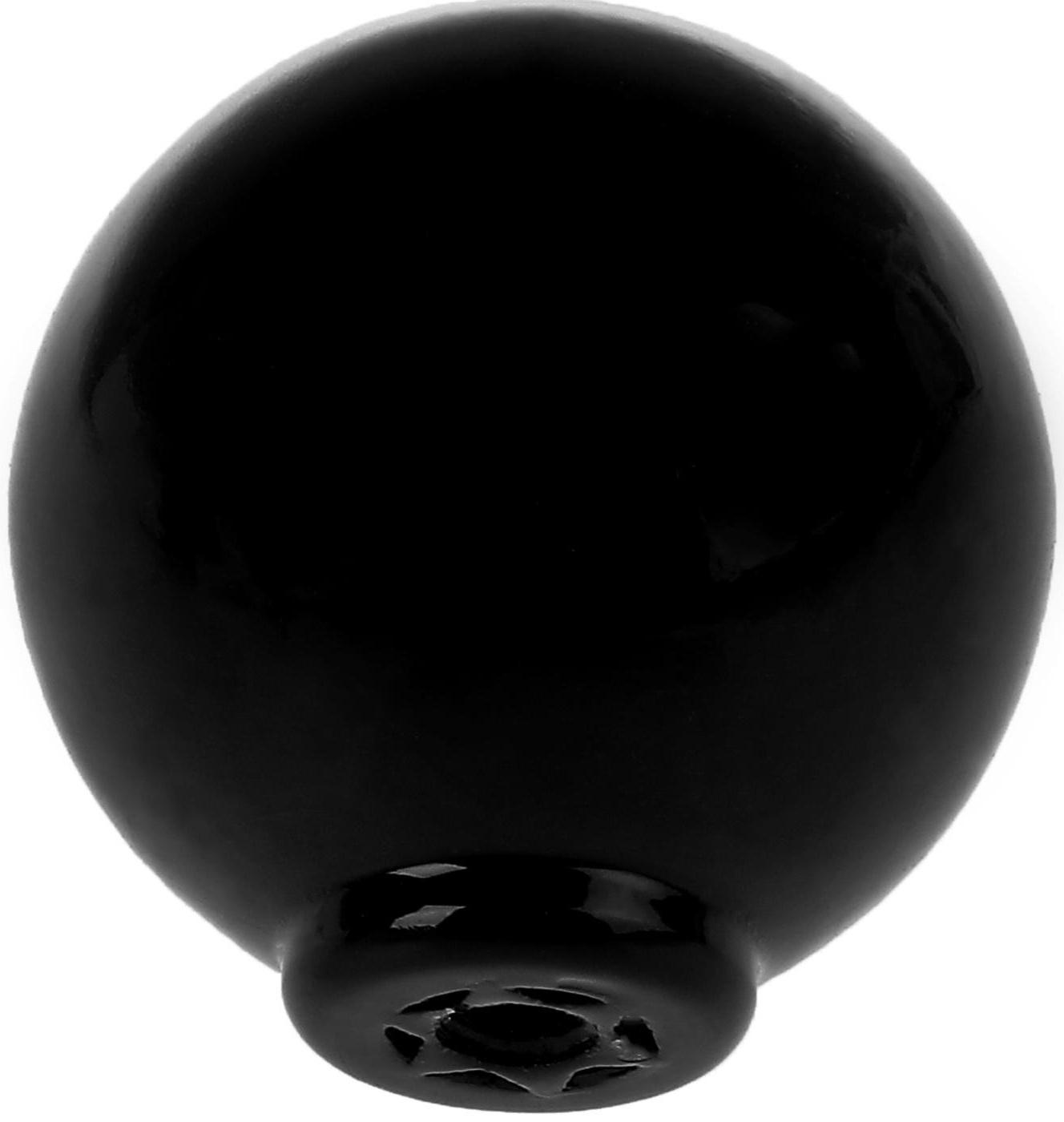 Ручка кнопка PLASTIC 008, пластиковая, черная