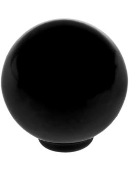 Ручка кнопка PLASTIC 008, пластиковая, черная