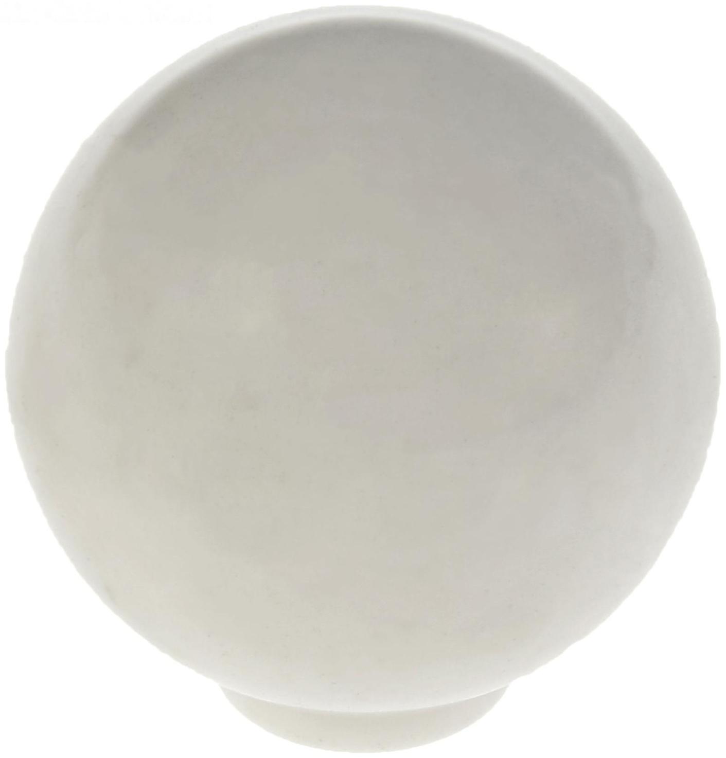 Ручка кнопка PLASTIC 008, пластиковая, белая