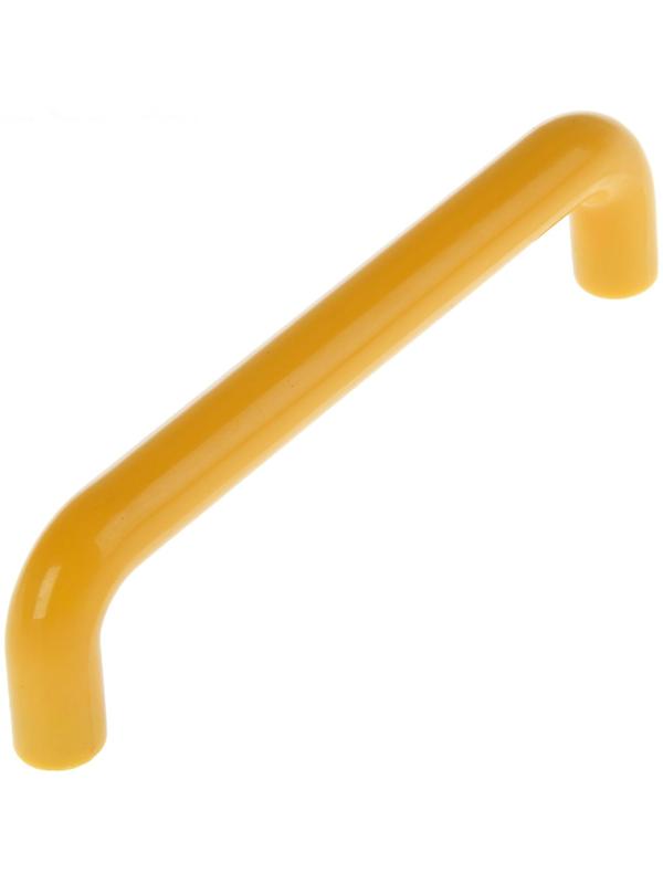 Ручка скоба PLASTIC 009, пластиковая, м/о 96 мм, желтая