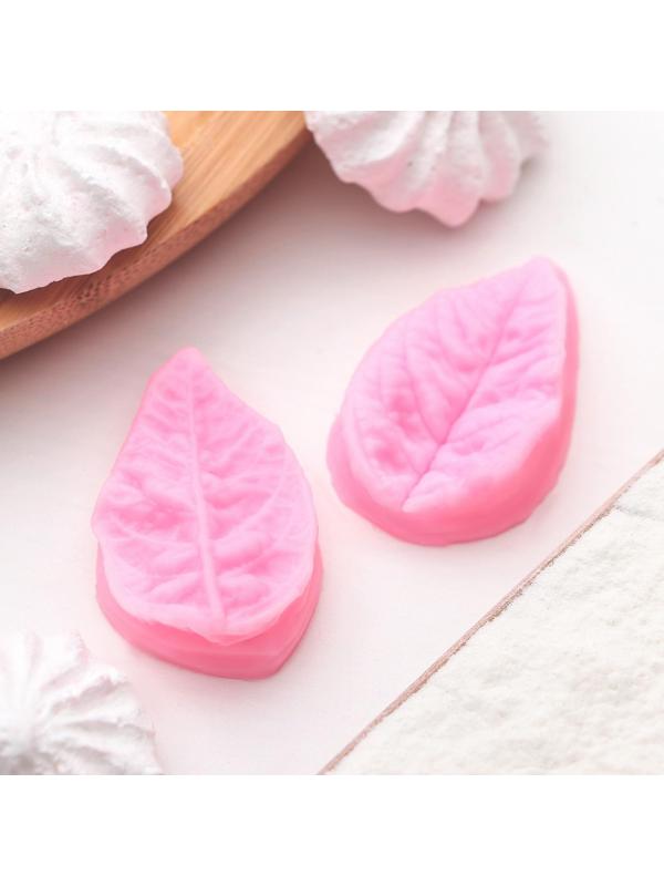 Молд «Лист гортензии», 2 части, 4×2,5 см, цвет МИКС